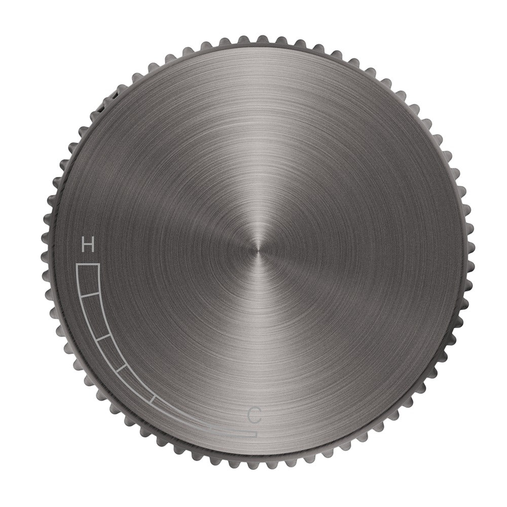 Mica Fluted Progressive Shower Mixer - Gunmetal