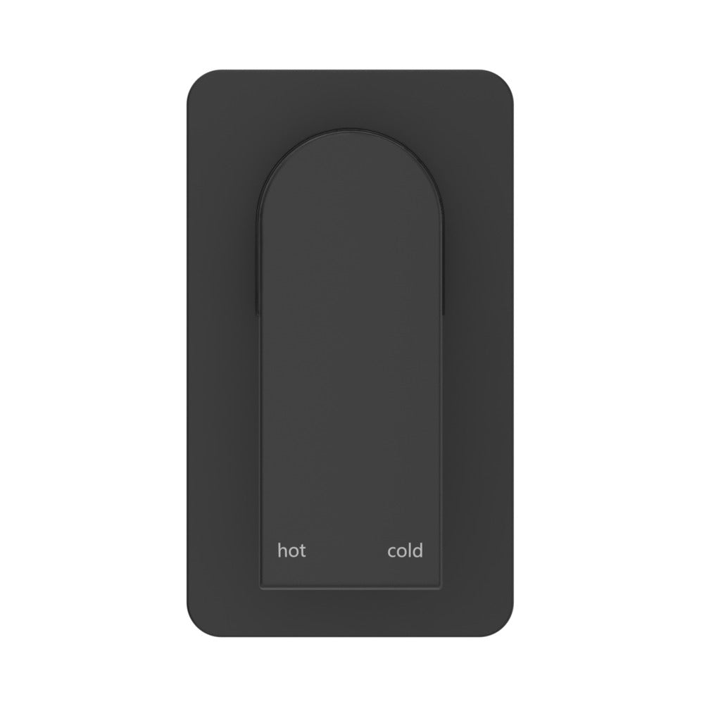 Beki Shower Mixer - Square Plate - TRIM KIT ONLY - Black