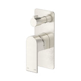 Beki Shower Mixer Diverter - 1P - TRIM KIT ONLY in Brushed Nickel - angled product view
