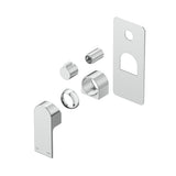 Beki Shower Mixer Diverter - 1P - TRIM KIT ONLY in Chrome - angled product view