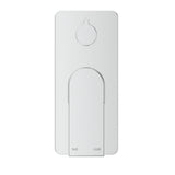 Beki Shower Mixer Diverter - 1P - TRIM KIT ONLY in Chrome - close-up detail view