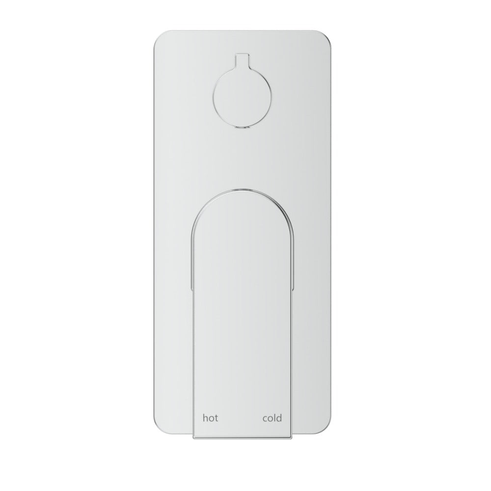 Beki Shower Mixer Diverter - 1P - TRIM KIT ONLY in Chrome - close-up detail view