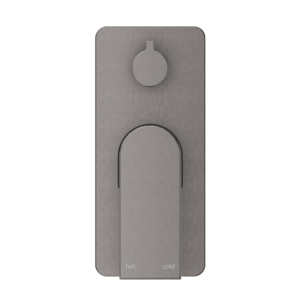 Beki Shower Mixer Diverter - 1P - TRIM KIT ONLY in Gunmetal - full product view