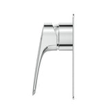 Kaza Shower Mixer - Square Plate - TRIM KIT ONLY - Chrome