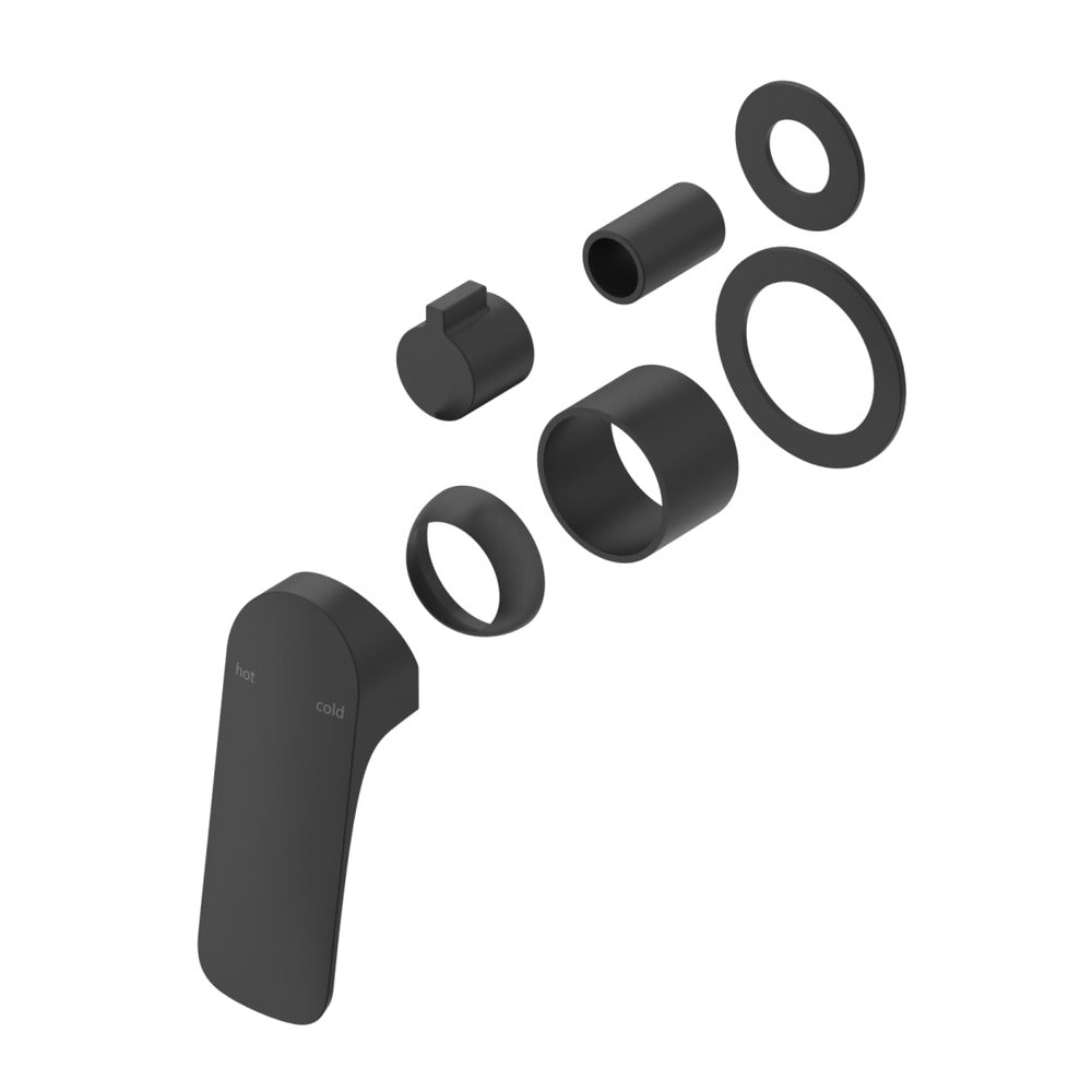 Kaza Shower Mixer Diverter - 2P - TRIM KIT ONLY - Black