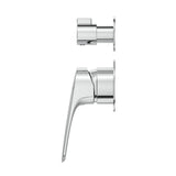 Kaza Shower Mixer Diverter - 2P - TRIM KIT ONLY - Chrome