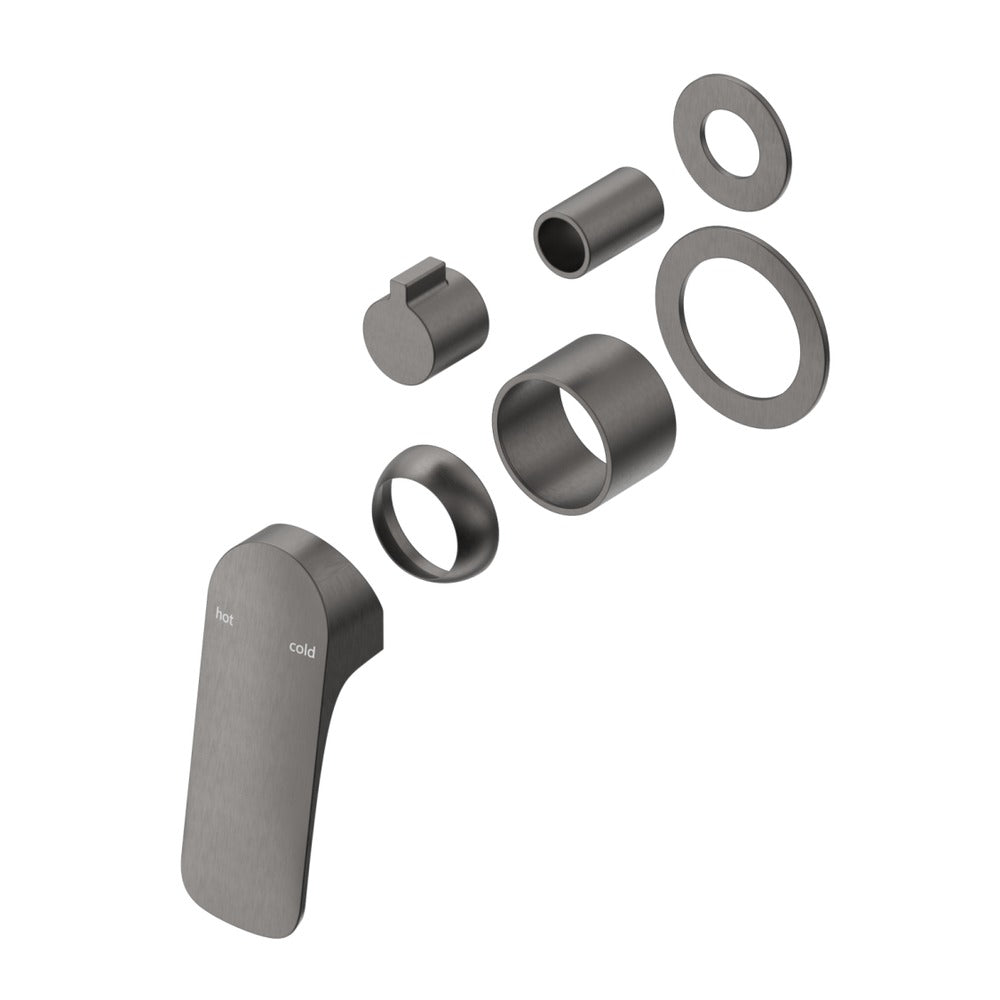 Kaza Shower Mixer Diverter - 2P - TRIM KIT ONLY - Gunmetal