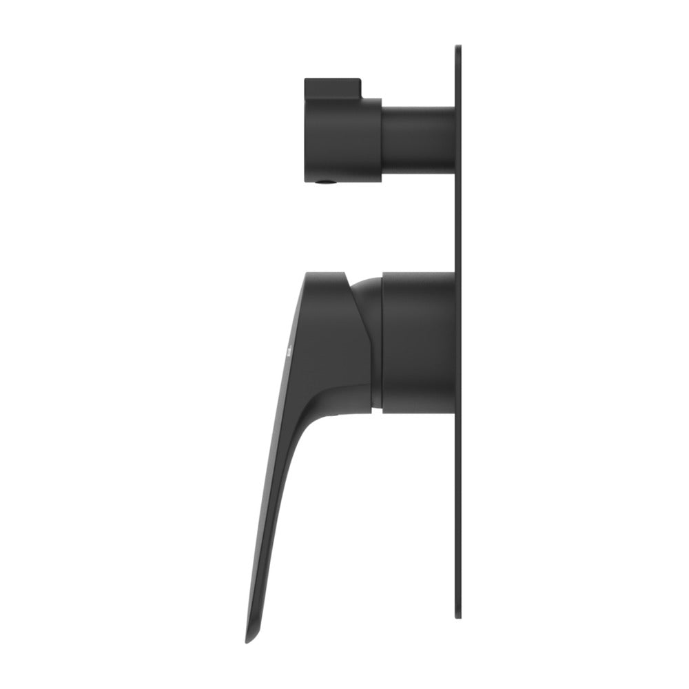 Kaza Shower Mixer Diverter - 1P - TRIM KIT ONLY - Black