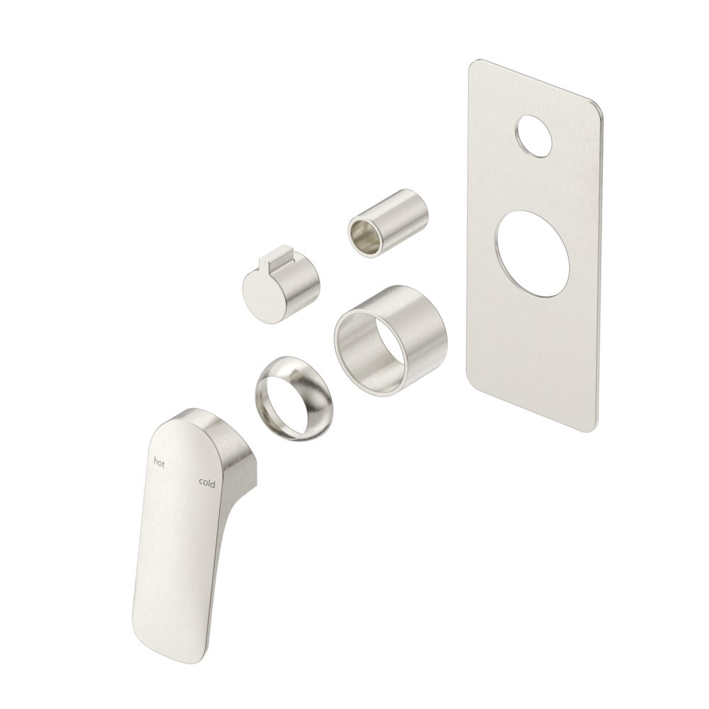 Kaza Shower Mixer Diverter - 1P - TRIM KIT ONLY - Brushed Nickel