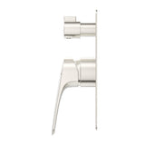 Kaza Shower Mixer Diverter - 1P - TRIM KIT ONLY - Brushed Nickel