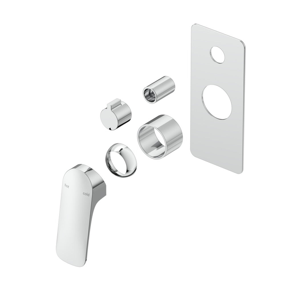 Kaza Shower Mixer Diverter - 1P - TRIM KIT ONLY - Chrome