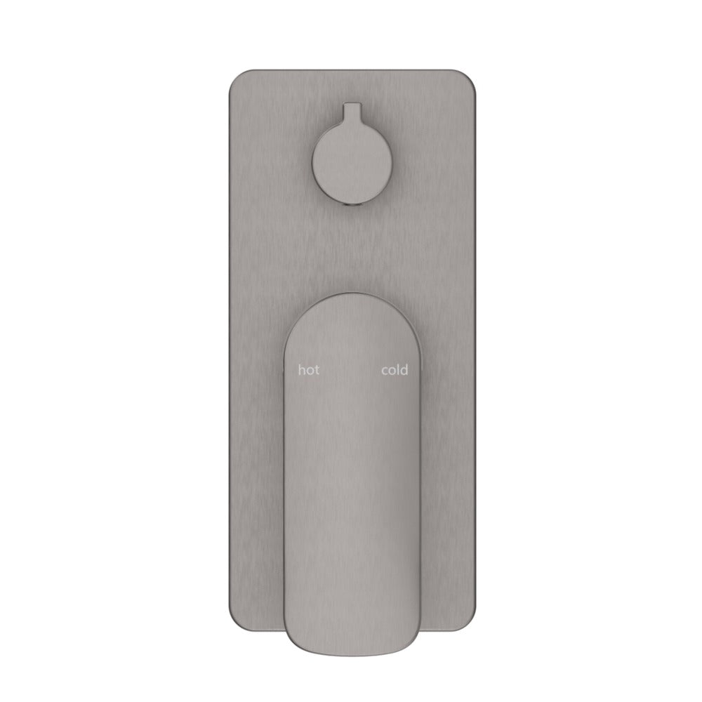 Kaza Shower Mixer Diverter - 1P - TRIM KIT ONLY - Gunmetal