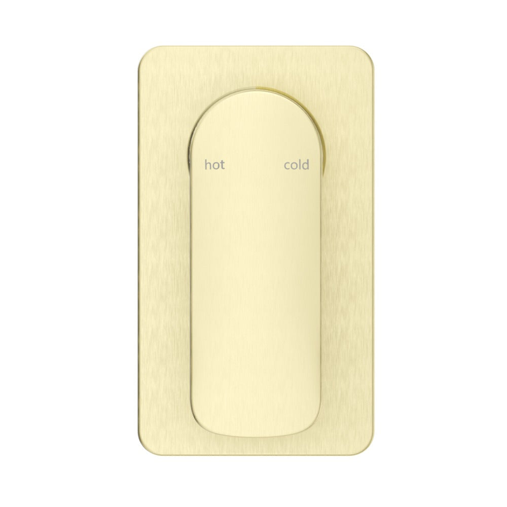 Kaza Shower Mixer - Square Plate - TRIM KIT ONLY - French Gold