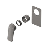 Kaza Shower Mixer - Square Plate - TRIM KIT ONLY - Gunmetal