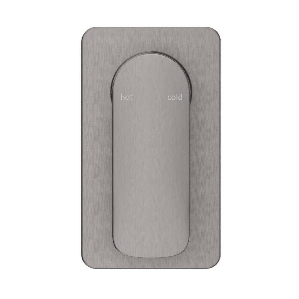 Kaza Shower Mixer - Square Plate - TRIM KIT ONLY - Gunmetal