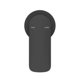 Kaza Shower Mixer - Round Plate - TRIM KIT ONLY - Black