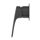 Kaza Shower Mixer - Round Plate - TRIM KIT ONLY - Black