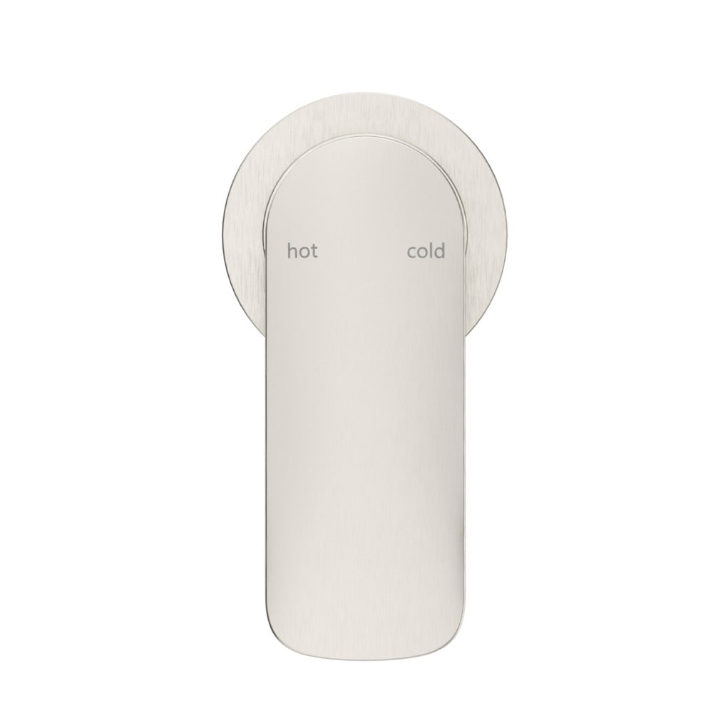 Kaza Shower Mixer - Round Plate - TRIM KIT ONLY - Brushed Nickel
