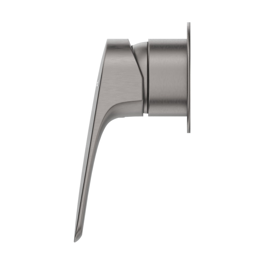 Kaza Shower Mixer - Round Plate - TRIM KIT ONLY - Gunmetal