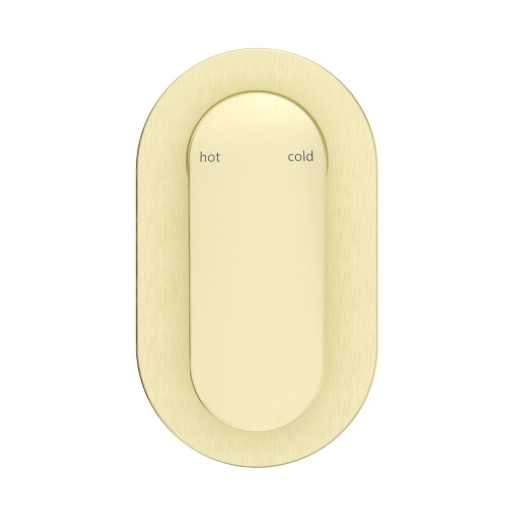 Lantra Shower Mixer - Oval Plate - TRIM KIT ONLY - French Gold