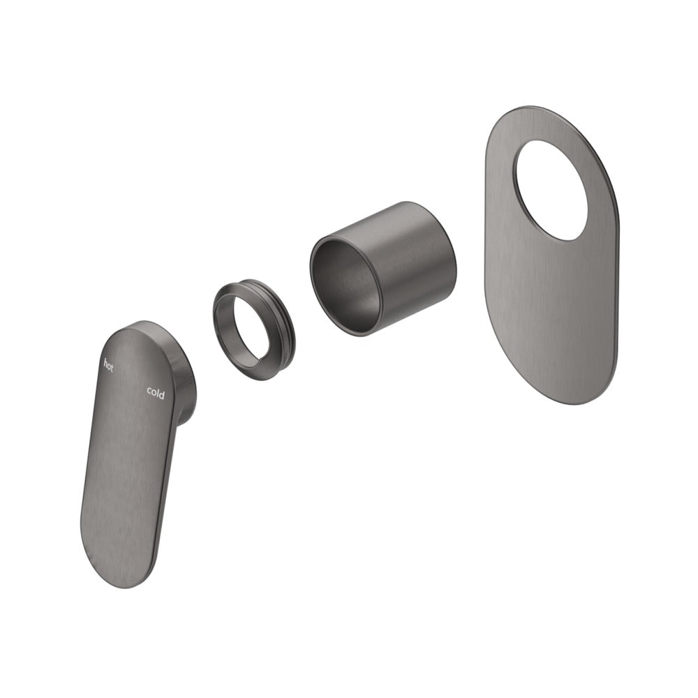 Lantra Shower Mixer - Oval Plate - TRIM KIT ONLY - Gunmetal