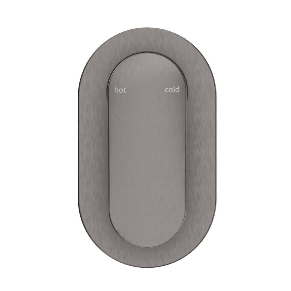 Lantra Shower Mixer - Oval Plate - TRIM KIT ONLY - Gunmetal