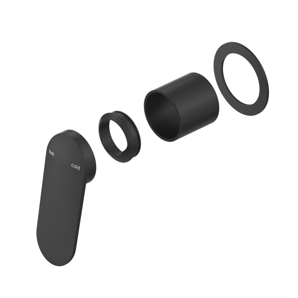 Lantra Shower Mixer - Round Plate - TRIM KIT ONLY - Black