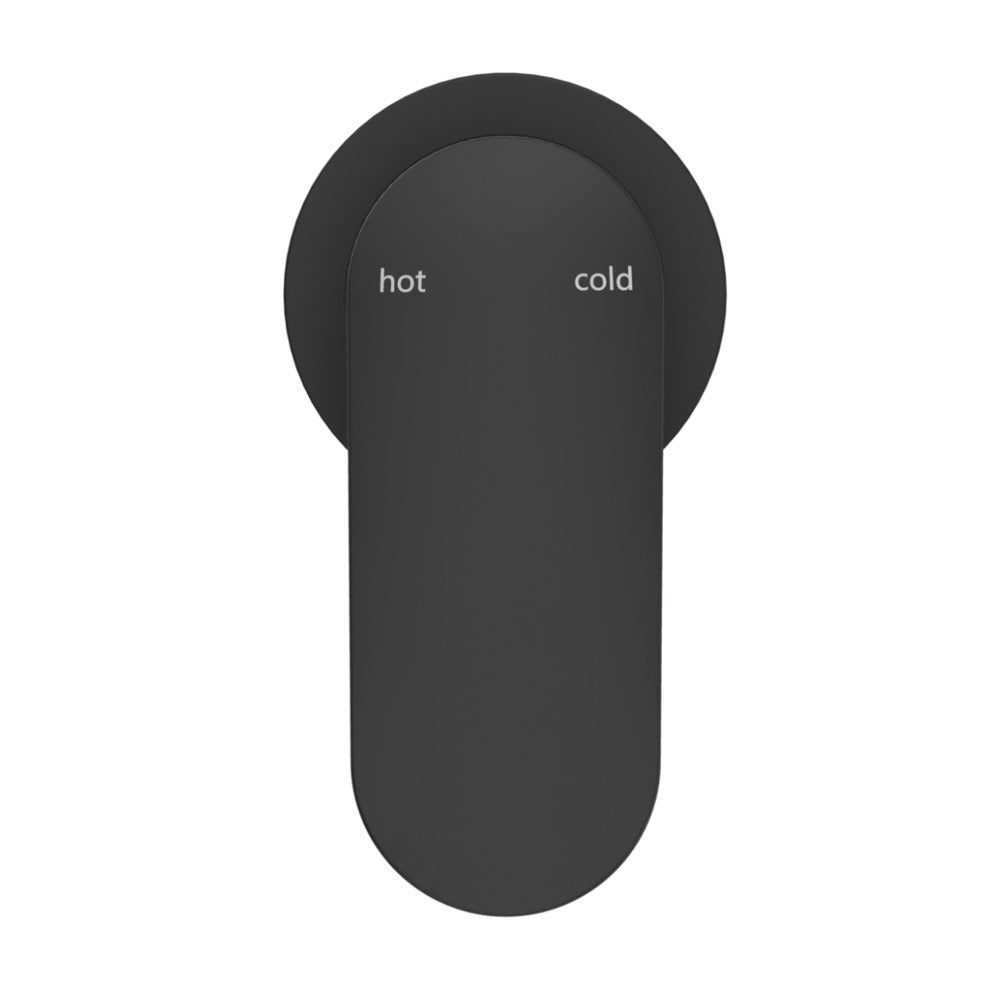 Lantra Shower Mixer - Round Plate - TRIM KIT ONLY - Black