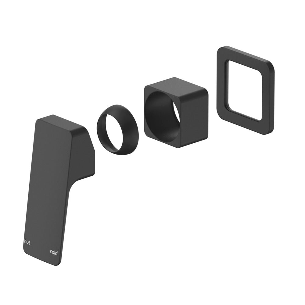 Tiago Shower Mixer - Small Plate - TRIM KIT ONLY - Black