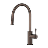 Mica Heritage Pull-Out Sink Mixer in Dusk Bronze - rear mounting detail