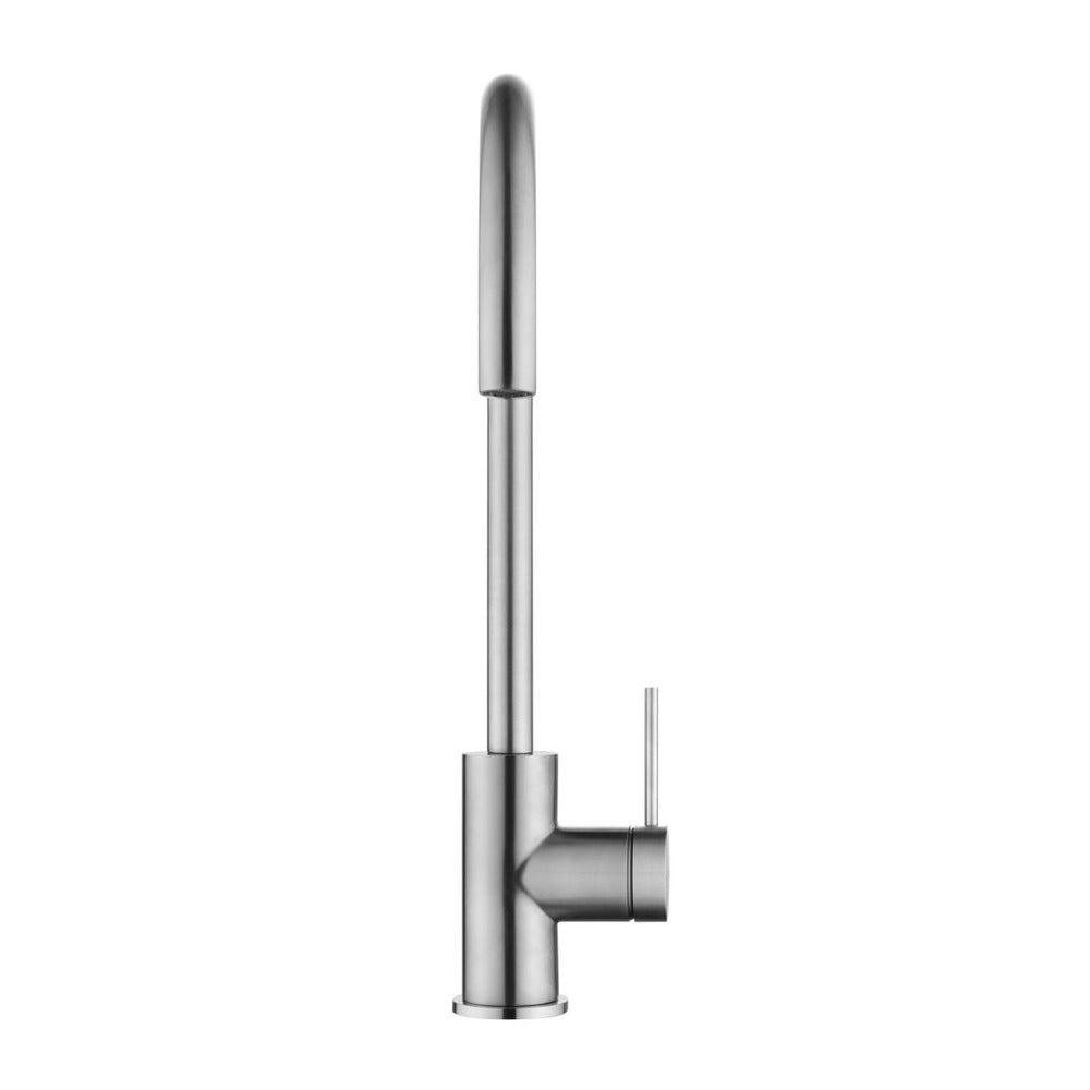 Mica Gooseneck Sink Mixer - Brushed Nickel