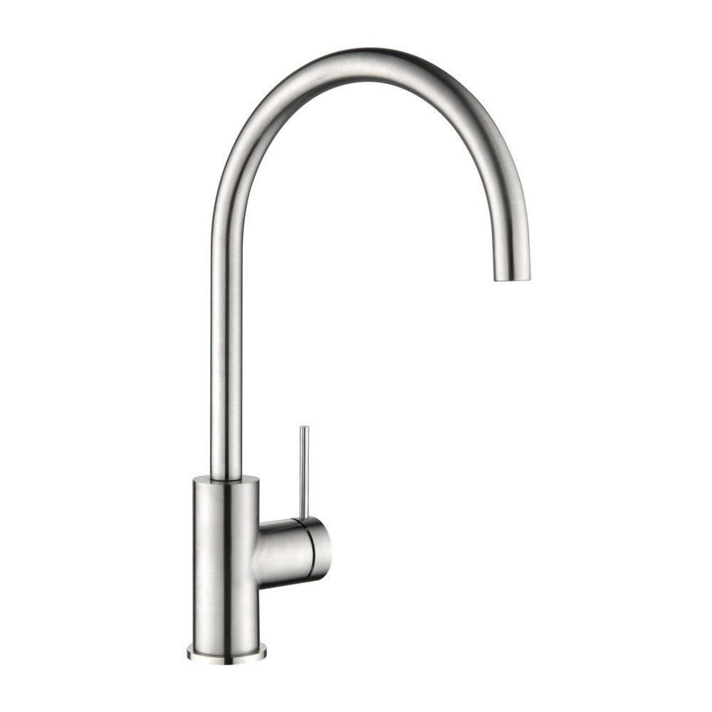 Mica Gooseneck Sink Mixer - Brushed Nickel