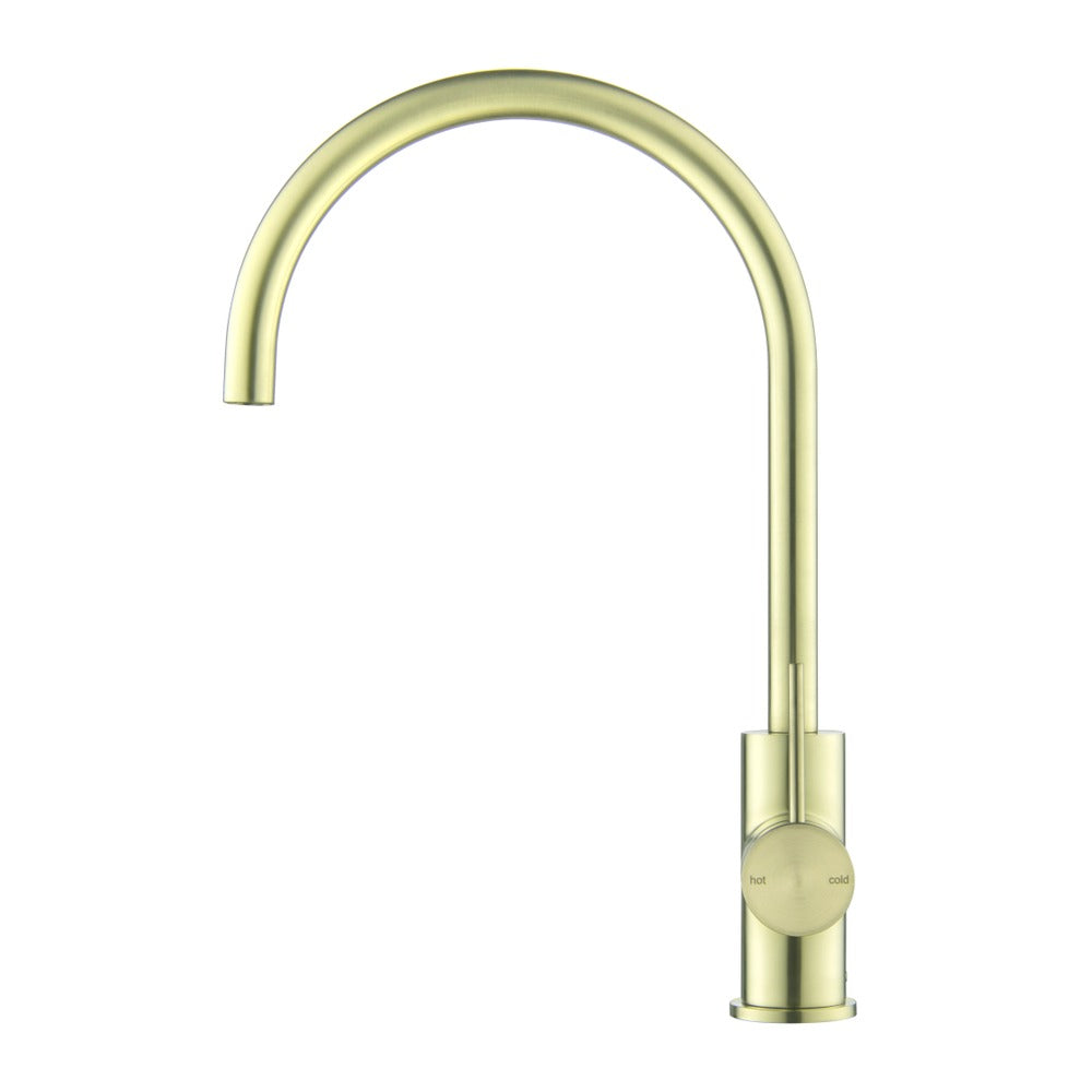 Mica Gooseneck Sink Mixer - French Gold