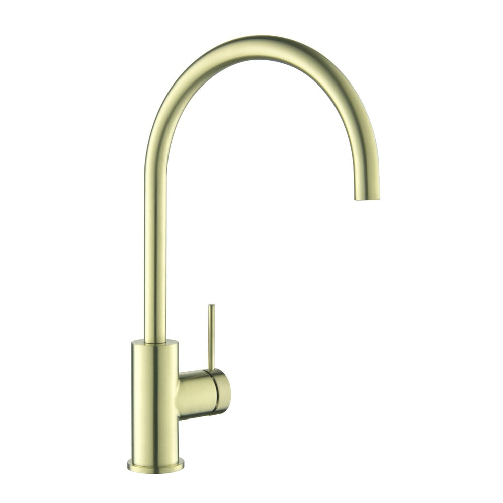 Mica Gooseneck Sink Mixer - French Gold