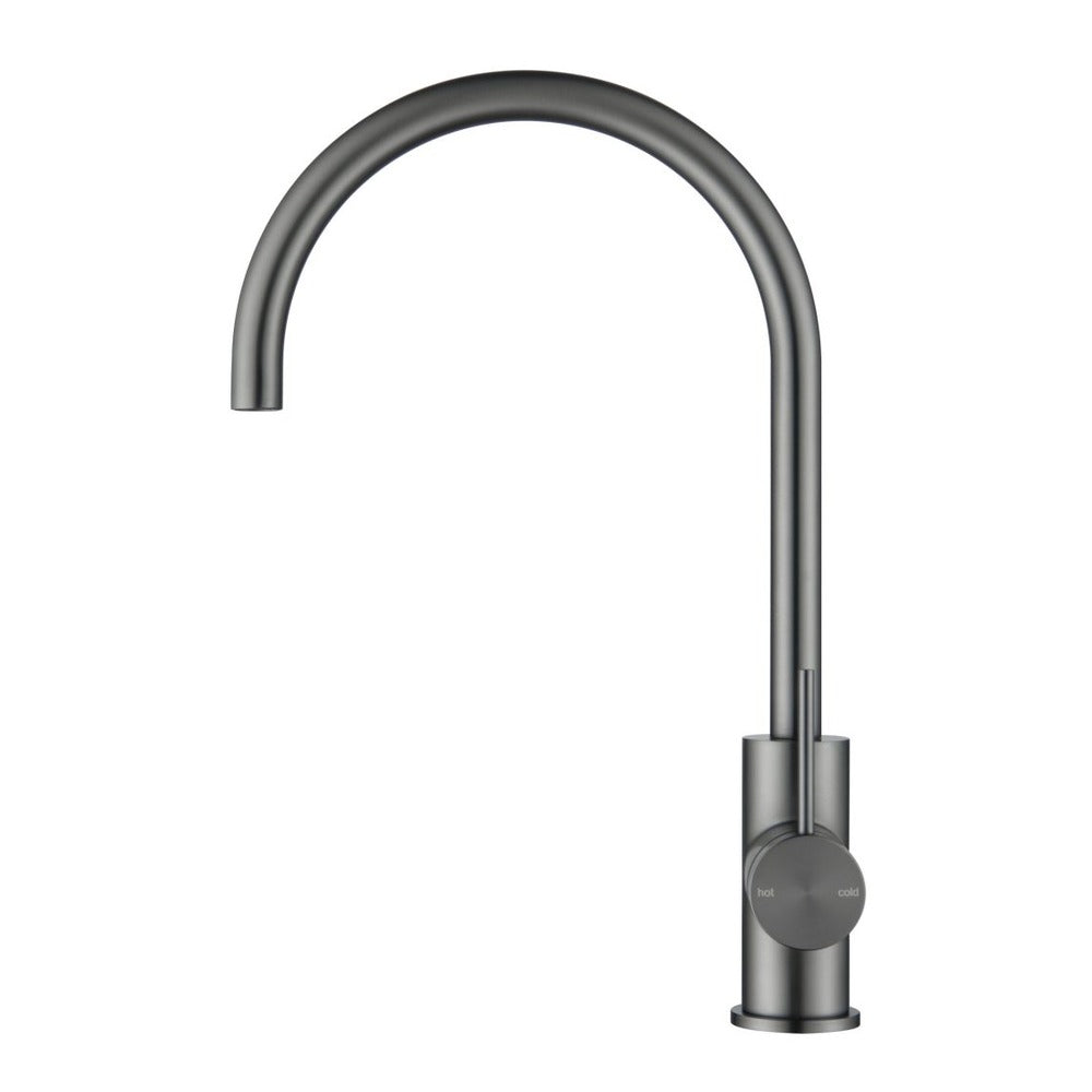 Mica Gooseneck Sink Mixer - Gunmetal