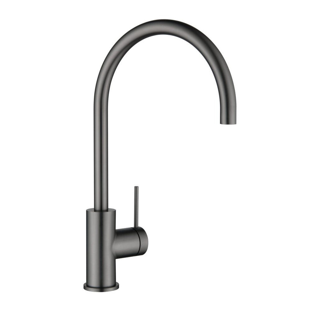 Mica Gooseneck Sink Mixer - Gunmetal