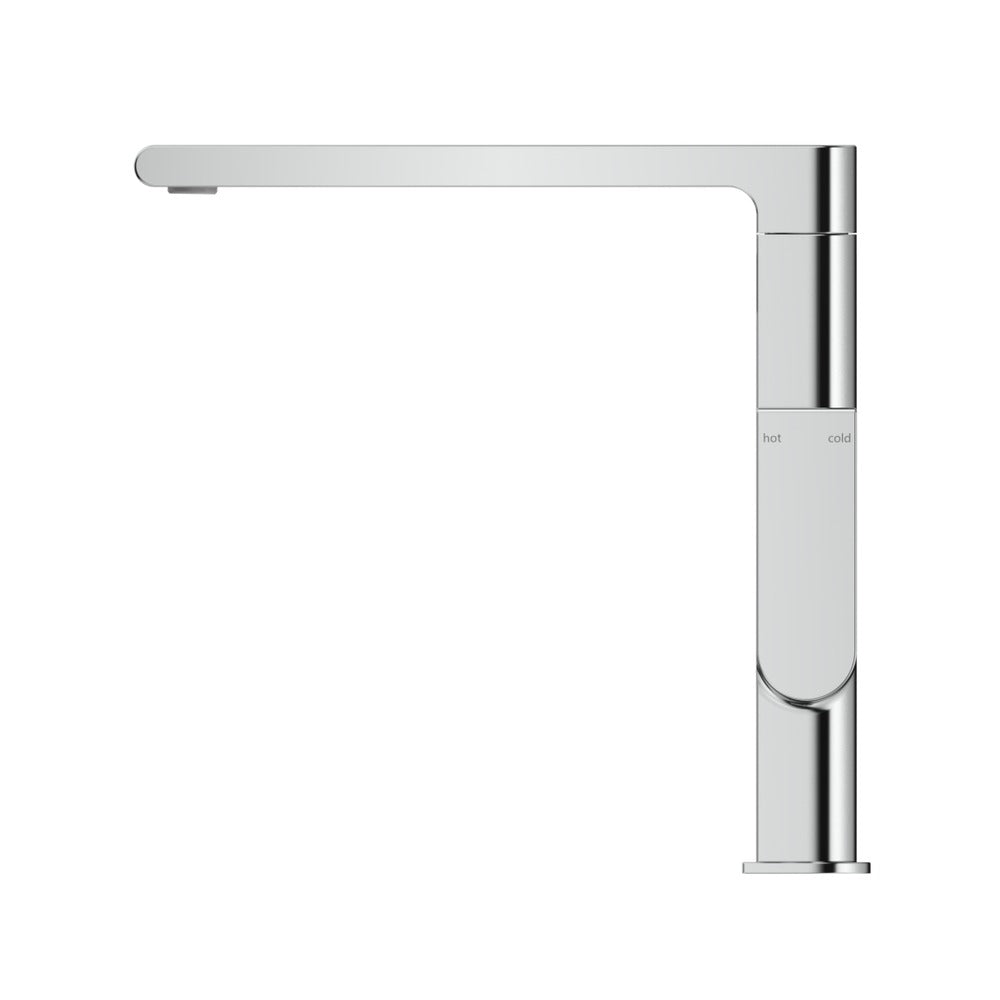 Beki Sink Mixer in Chrome - angled product view, kitchen tapware