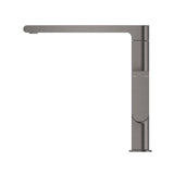 Beki Sink Mixer in Gunmetal - side profile view, kitchen tapware