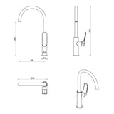 Kaza Sink Mixer - Chrome