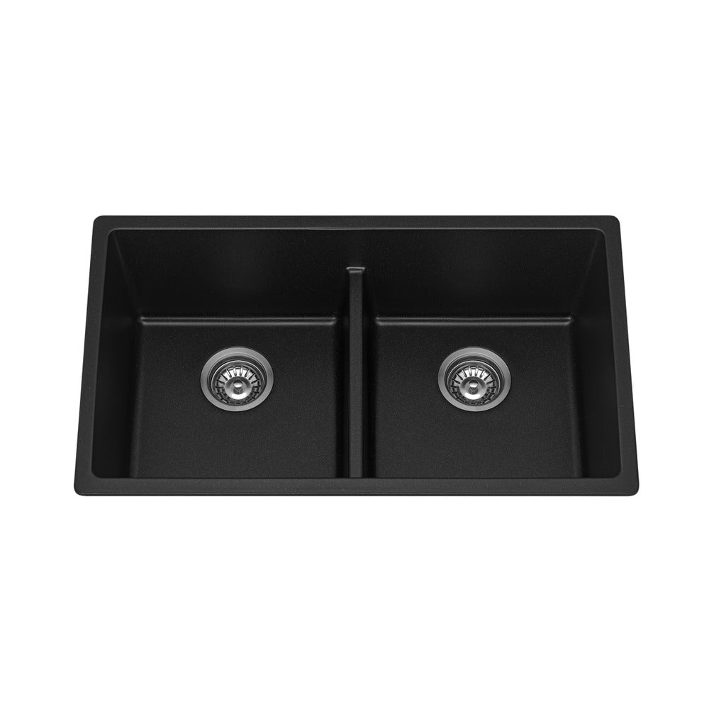 Fomos Sink 790 x 460mm - Double Bowl - Black