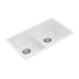 Fomos Sink 790 x 460mm - Double Bowl - White