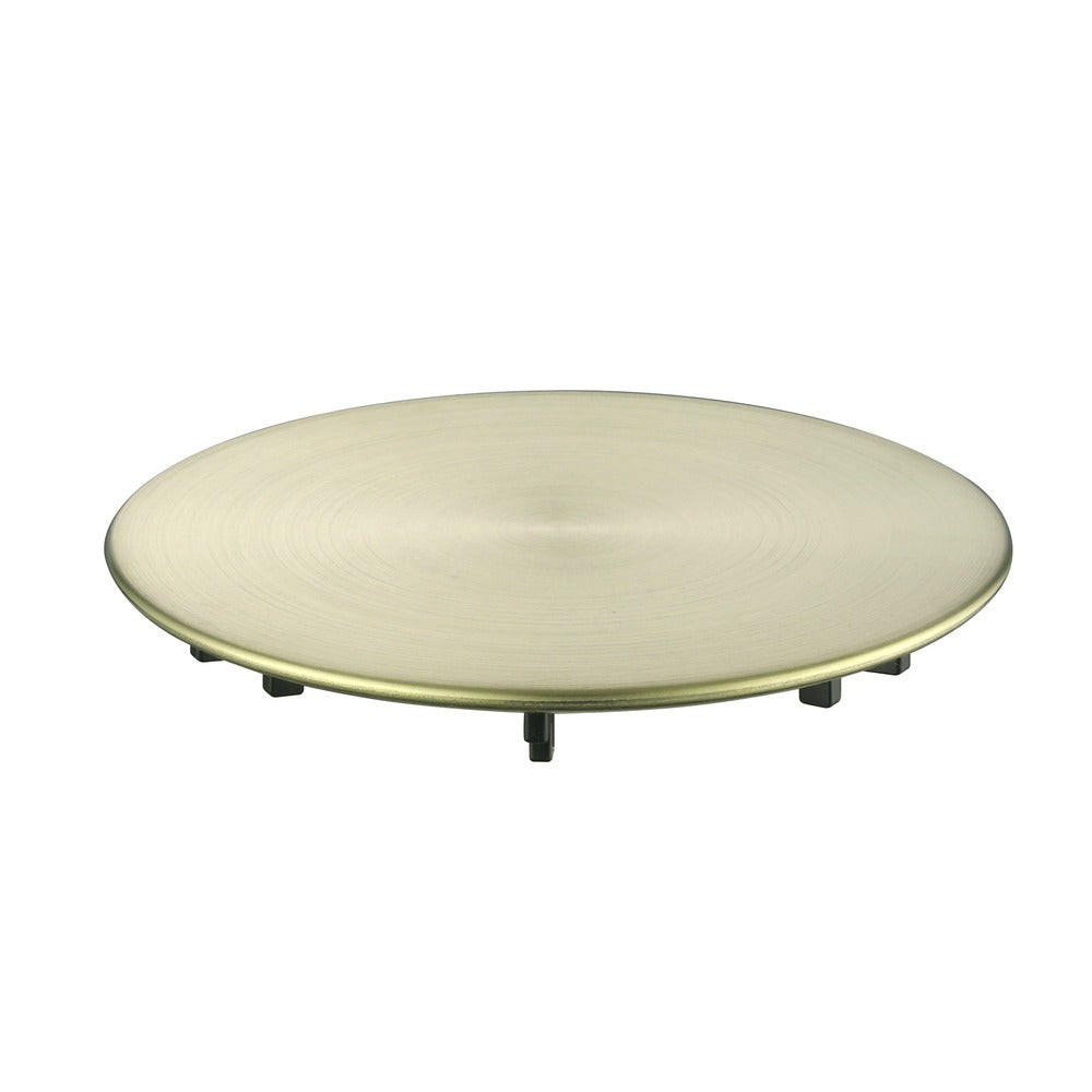 Sink Drain Cap in French Gold - side profile view, kitchen sink accessory