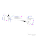 Stabiliser Bar - Square - Cut To Size - Chrome