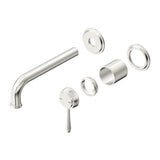 Mica Heritage Wall-Spout Combo - TRIM KIT ONLY - Brushed Nickel