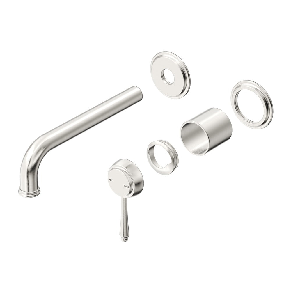 Mica Heritage Wall-Spout Combo - TRIM KIT ONLY - Brushed Nickel