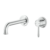 Mica Heritage Wall-Spout Combo - TRIM KIT ONLY in Chrome - front view