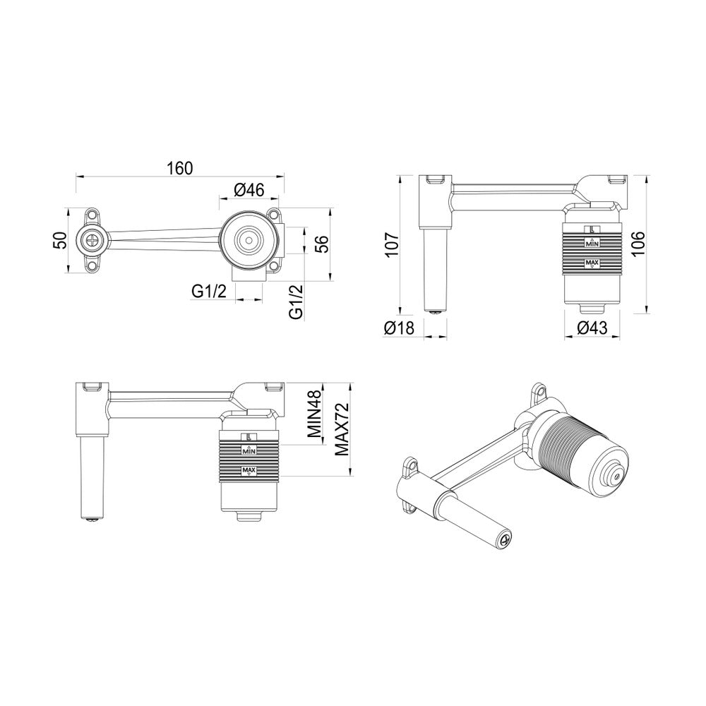 Lantra Wall-Spout Combo - BODY ONLY - N/A