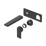 Beki Wall-Spout Combo - 1P - TRIM KIT ONLY in Black - finish and profile close-up