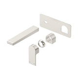Beki Wall-Spout Combo - 1P - TRIM KIT ONLY in Brushed Nickel - close-up detail view