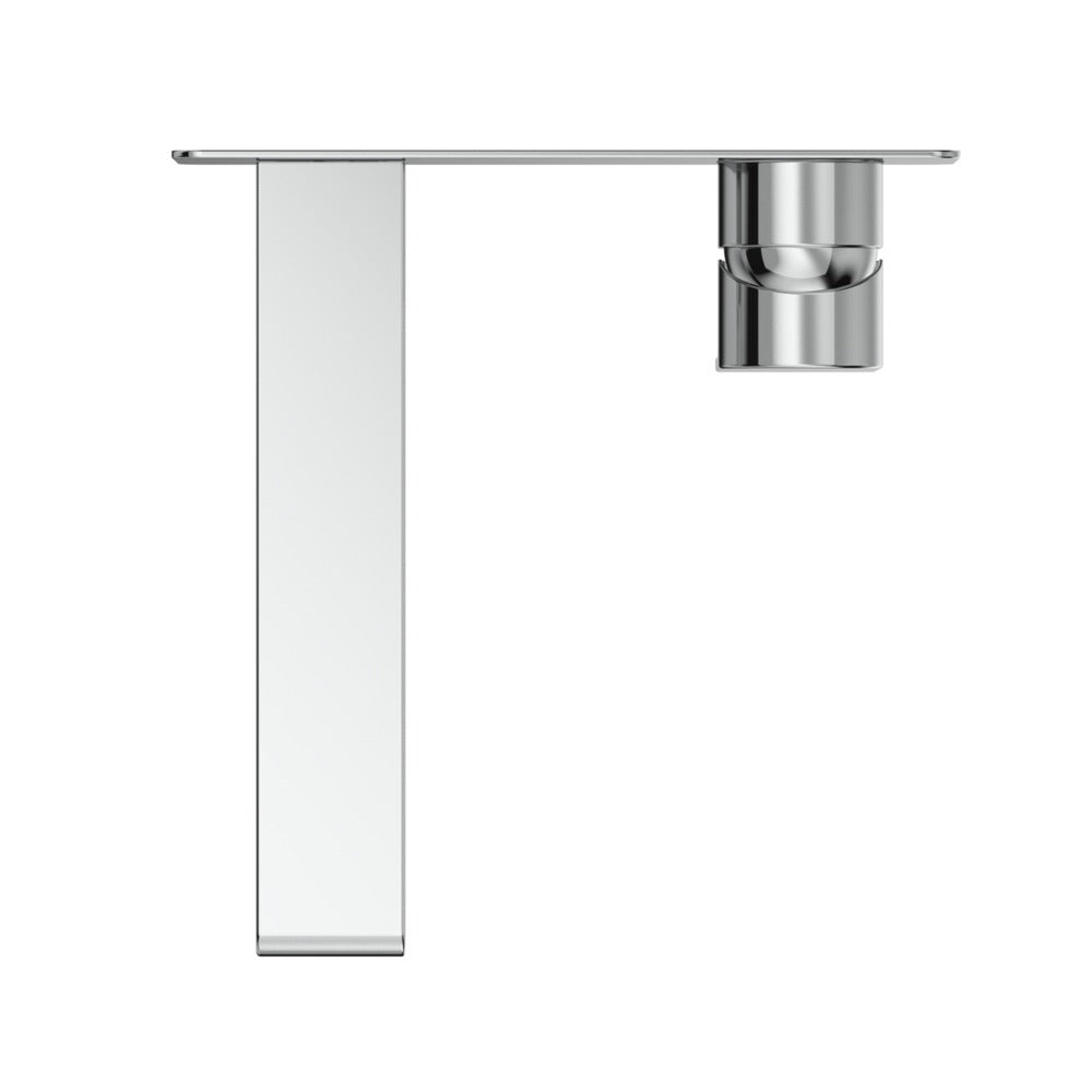 Beki Wall-Spout Combo - 1P - TRIM KIT ONLY in Chrome - side profile view